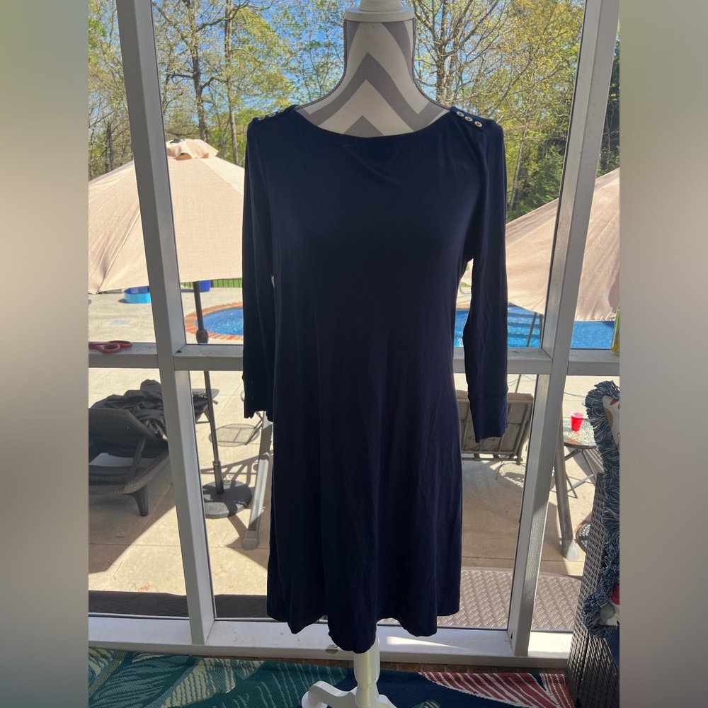 Lily Pulitzer Sophie Knit Large Dress with Gold Buttons